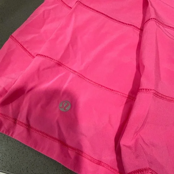 lululemon sonic pink pace rival skirt - Picture 6 of 9